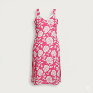 Blush Bloom Sleeveless Cotton Kurti