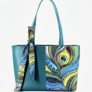Peacock Aura Elegance Tote